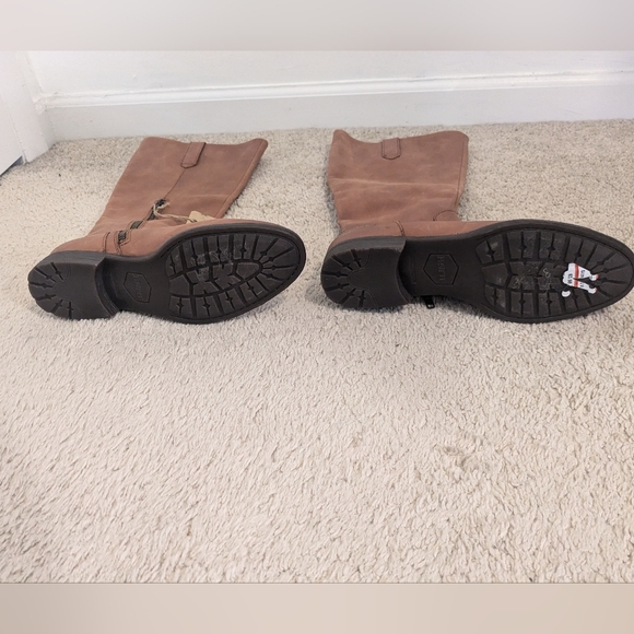 👢NWT $199 Børn Shaunie Saddler Leather Knee High Brown Boot Size 9M - Picture 7 of 14